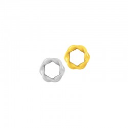 Anello in Zamak Intrecciato 8 mm