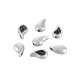 Perle en Zamak en Forme de Goutte 16 x 10 mm Ø 2 mm