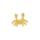 Ciondolo in Zama a Forma di Granchio ~31X27 mm Ø2.2 mm