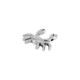 Colgante de Metal Zamak Cangrejo 31x27mm (Ø2,2mm)