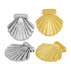Pendentif en Zamak Coquillage ~37 mm Ø2.2 mm