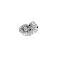Zamak Pendant Shell ~26x33mm Ø2mm