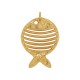 Zamak Pendant Fish 26x38mm