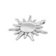 Zamak Pendant Sun 33x35mm/4.16mm Ø2.2mm