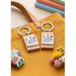 Pendentif carré en céramique « Δάσκαλος » 30 mm/5 mm Ø ~ 2.4 mm