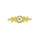 Connettore in Zama Smaltata MOM con Occhio Malvagio 16X7 mm