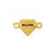 Zamak Connector Diamond “mom” 19x11mm