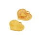 Enameled Zamak Charm Heart 23x19mm