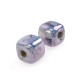 Perla in Ceramica Smaltata Cubo Scorrevole ~8,5 mm Ø2,5 mm