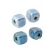 Perla in Ceramica Smaltata Cubo Scorrevole ~8,5 mm Ø2,5 mm