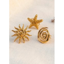 Stainless Steel 304 Finger Ring Sun 35mm