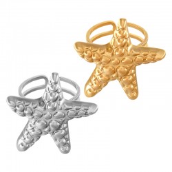 Anneau Étoile de Mer en Acier Inoxydable 304 28,8 x 29,4 mm Ø18 mm