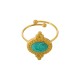 Enameled Stainless Steel 304 Finger Ring Oval 18.4x13.2mm