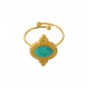 18K Gold/ Pearl Green
