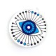 Colgante de Metacrilato con Ojo de buena suerte pintado 55mm