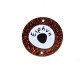 Plexi Acrylic Pendant Evil Eye "Ειρήνη" with 2 Holes 45mm