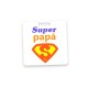 Colgante de Metacrialato pintado "Super Papa" 40mm