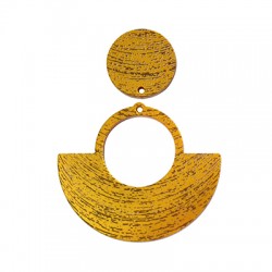 Colgantes de Metacrilato Círculo 55x47mm + 24mm (2uds/Set)
