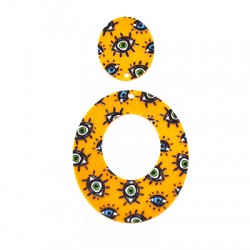 Colgantes de Metacrilato con Ojo 51x60mm/25x30mm (set/2uds)