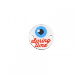 Connecteur rond en Acrylique Plexi « Spring Time » 20 mm