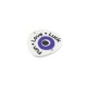 Colgante de Metacrilato "FUN LOVE LUCK" con Ojo 23x25mm