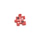 Plexi Acrylic Charm Puzzle with Hearts 17x18mm