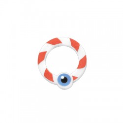 Conector de Metacrilato Redondo con Ojo 18x19mm