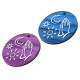 Pendentif rond en Acrylique Plexi Mains Soleil lune 30 mm
