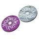 Plexi Acrylic Pendant Round Star 30mm