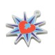 Pendente in Plexi Acrilico Stella con Cuore e Croze 40mm
