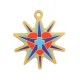 Pendentif en Acrylique Plexi Étoile cœur Croix 40 mm