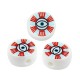 Cuenta de Metacrilato Redondo con Ojo 13x6mm (Ø2mm)
