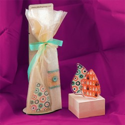 Plexi Acrylic Decorative Teardrop with Evil Eye 70x100mm