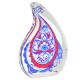 Plexi Acrylic Decorative Teardrop Paisley with Evil Eye 86x115mm