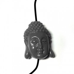 Passante in Pasta di Corallo Testa di Budda 20x28mm