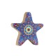 Wooden Decorative Starfish with Evil Eye 120mm/20mm