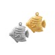 Ανοξείδωτο Ατσάλι 304 Μοτίφ Ψάρι 17x15mm/6.3mm