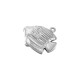 Colgante de Acero Inoxidable 304 Pez 17x15mm/6.3mm