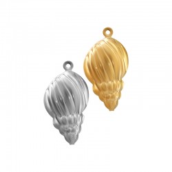 Ανοξείδωτο Ατσάλι 304 Μοτίφ Κοχύλι 13x21mm/7.27mm