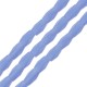Perle de Verre tube Facettée (~2X4 mm (~85 Pièces/Cordon)