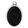 Argent antique plaqué 999°/noir