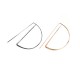 Brass Earring Semicircle 32x52mm