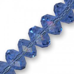 Rondella in Mezzo Cristallo Sfaccettata 12x9mm (60pz/filo)
