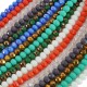 Glass Crystal Bead Round Faceted 6x4mm Ø1.4mm (~90pcs)