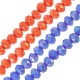 Glass Crystal Bead Round Faceted 6x4mm Ø1.4mm (~90pcs)
