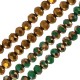 Glass Crystal Bead Round Faceted 6x4mm Ø1.4mm (~90pcs)