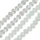Glass Crystal Bead Round Faceted 6x4mm Ø1.4mm (~90pcs)