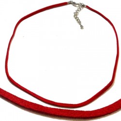 Collier Semi-Fini Cordon en daim 3 mm 40 cm