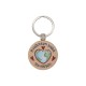 Portachiavi con Ciondolo in Legno "Best mom" 39 mm/7 mm
