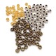 Perles Rondes gros trous en Métal/Laiton 3x2.3mm (Ø 1.5mm)